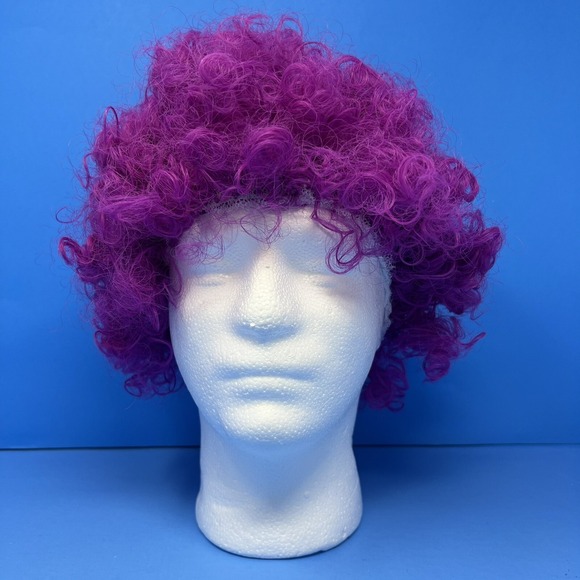 SeasonsTrading Other - Halloween Clown Costume Wig Purple Afro 60s 70s‎ Disco Clown